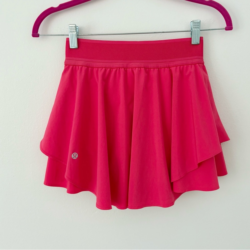 Lululemon Court Rival High Rise Skirt Built In Shorts In Lip Gloss Size 2 - Picture 8 of 11